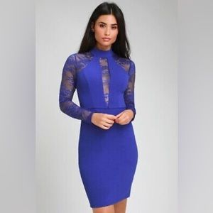 Lulu’s Royal Blue Dress size Small